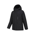Black - Side - Mountain Warehouse Childrens-Kids Noah Borg Lined Waterproof Jacket