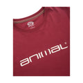 Burgundy - Side - Animal Mens Classico Organic T-Shirt