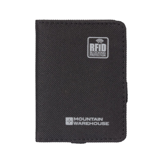 Black - Front - Mountain Warehouse RFID Blocking Card Holder