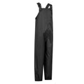 Black - Side - Mountain Warehouse Childrens-Kids Pakka Waterproof Dungarees