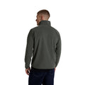 Dark Khaki - Back - Animal Mens Stockholm Half Zip Fleece Top