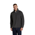 Dark Grey - Front - Animal Mens Stockholm Half Zip Fleece Top