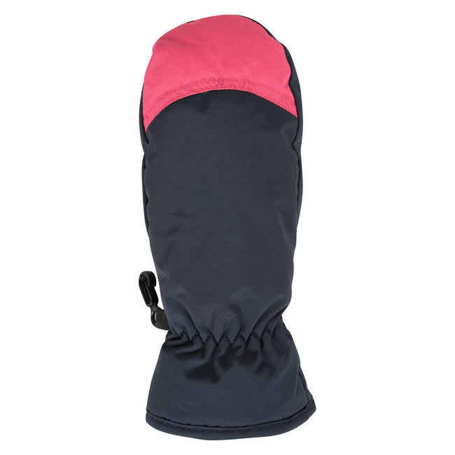 Navy - Lifestyle - Mountain Warehouse Childrens-Kids Waterproof Trapper Hat & Mitten Set