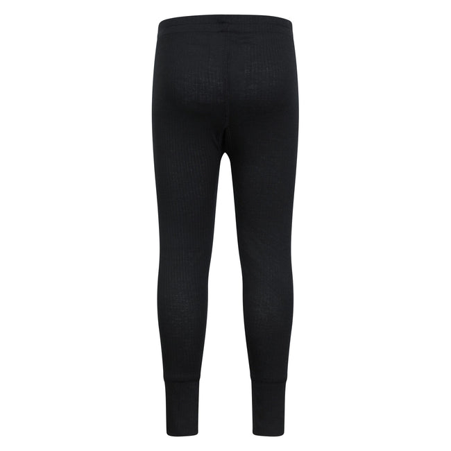 Black - Close up - Mountain Warehouse Childrens-Kids Talus Plain Base Layer Set