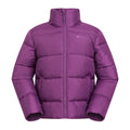 Purple - Front - Mountain Warehouse Childrens-Kids Lottie Water Resistant Padded Jacket
