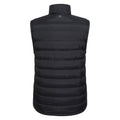 Black - Back - Mountain Warehouse Mens Seasons Faux Fur Lined Padded Gilet