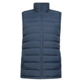 Navy - Front - Mountain Warehouse Mens Seasons Faux Fur Lined Padded Gilet
