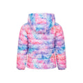 Bright Pink - Back - Mountain Warehouse Childrens-Kids Seasons Tie Dye Padded Jacket