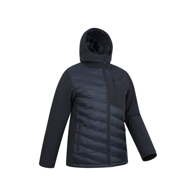 Black - Lifestyle - Mountain Warehouse Mens Agile Hybrid Padded Jacket