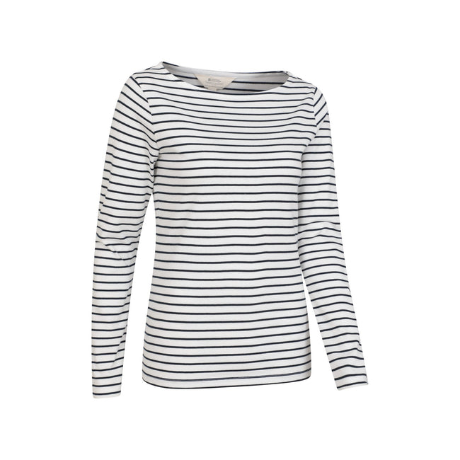 Cream - Side - Mountain Warehouse Womens-Ladies St Ives Crew Neck Top