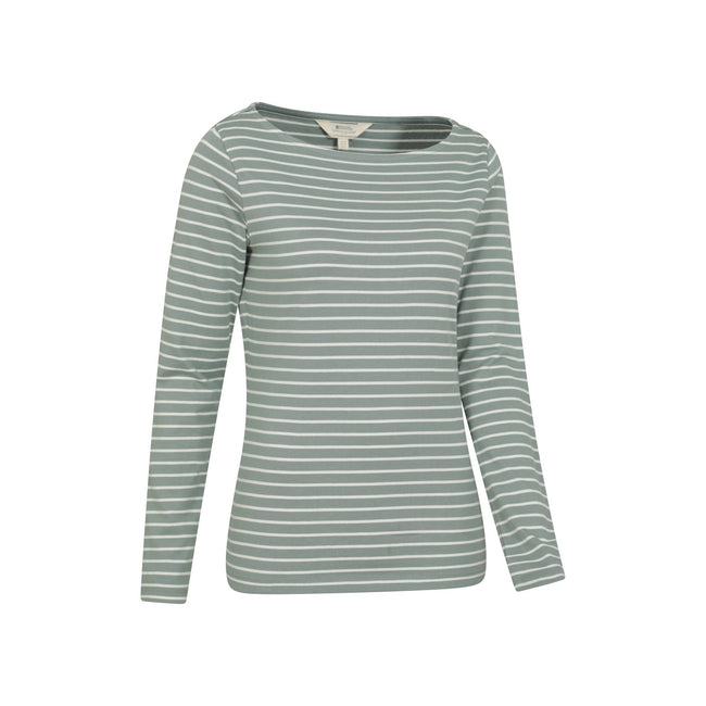 Khaki Green - Side - Mountain Warehouse Womens-Ladies St Ives Crew Neck Top