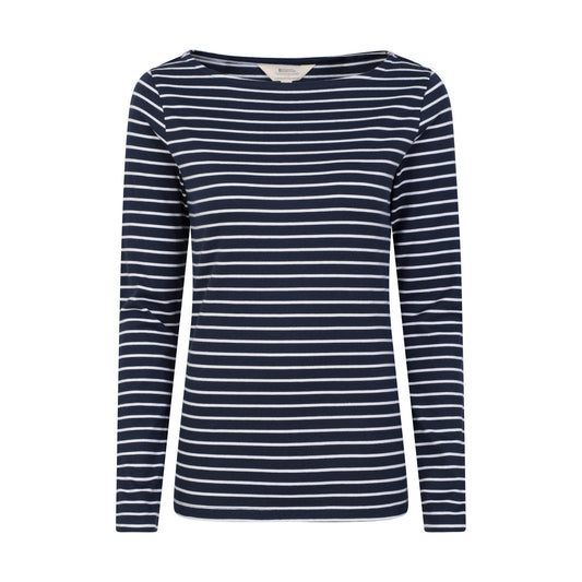 Navy - Front - Mountain Warehouse Womens-Ladies St Ives Crew Neck Top