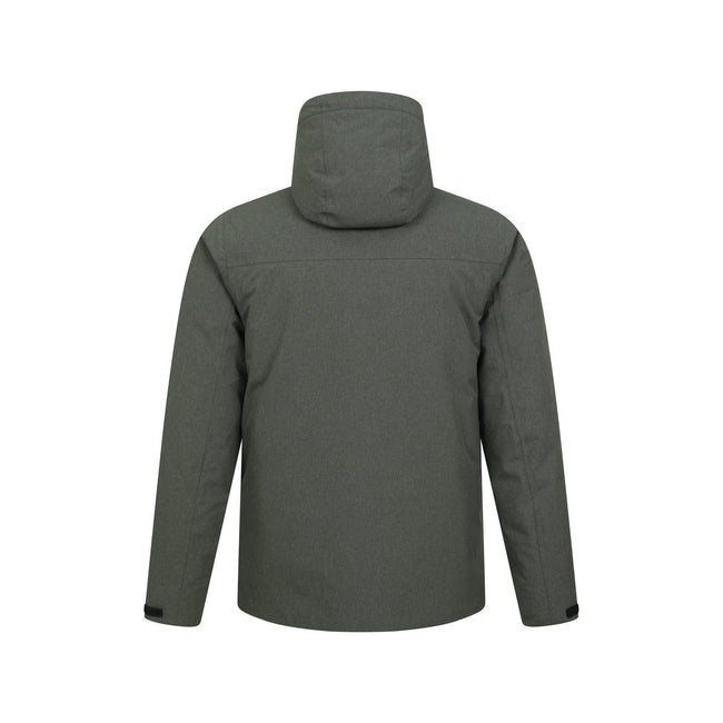 Khaki Green - Back - Mountain Warehouse Mens Tempest Waterproof Padded Jacket