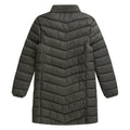 Dark Khaki - Back - Animal Womens-Ladies Frankie Longline Padded Jacket