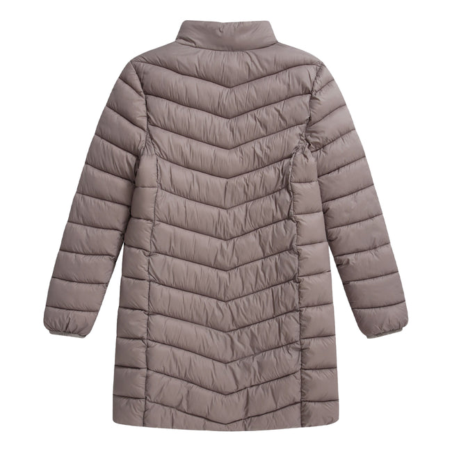 Jet Black - Side - Animal Womens-Ladies Frankie Longline Padded Jacket
