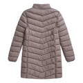 Taupe - Back - Animal Womens-Ladies Frankie Longline Padded Jacket