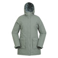 Khaki Green - Front - Mountain Warehouse Womens-Ladies Ranger Water Resistant Padded Parka