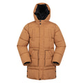 Mustard - Front - Mountain Warehouse Childrens-Kids Theo Water Resistant Long Padded Jacket