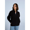 Jet Black - Front - Animal Womens-Ladies Stockholm Full Zip Fleece Jacket