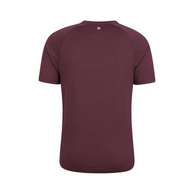 Dark Purple - Back - Mountain Warehouse Mens Agra Melange T-Shirt