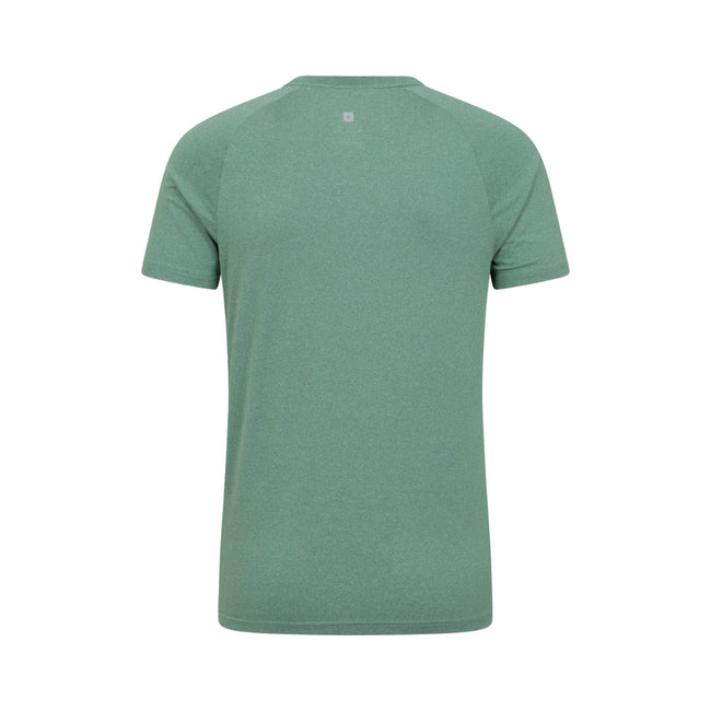 Khaki Green - Back - Mountain Warehouse Mens Agra Melange T-Shirt