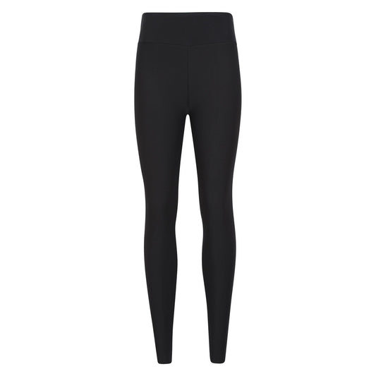 Black - Front - Mountain Warehouse Womens-Ladies Borg Lined Thermal Leggings