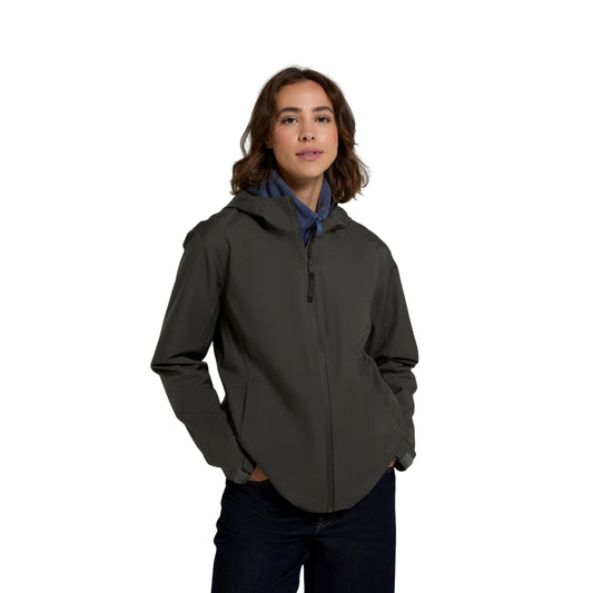 Dark Khaki - Front - Animal Womens-Ladies Elements Waterproof Jacket