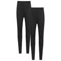 Black - Front - Mountain Warehouse Womens-Ladies Keep The Heat Isotherm Leggings (Pack of 2)