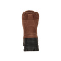 Brown - Back - Mountain Warehouse Mens Stowe Leather Waterproof Thermal Snow Boots