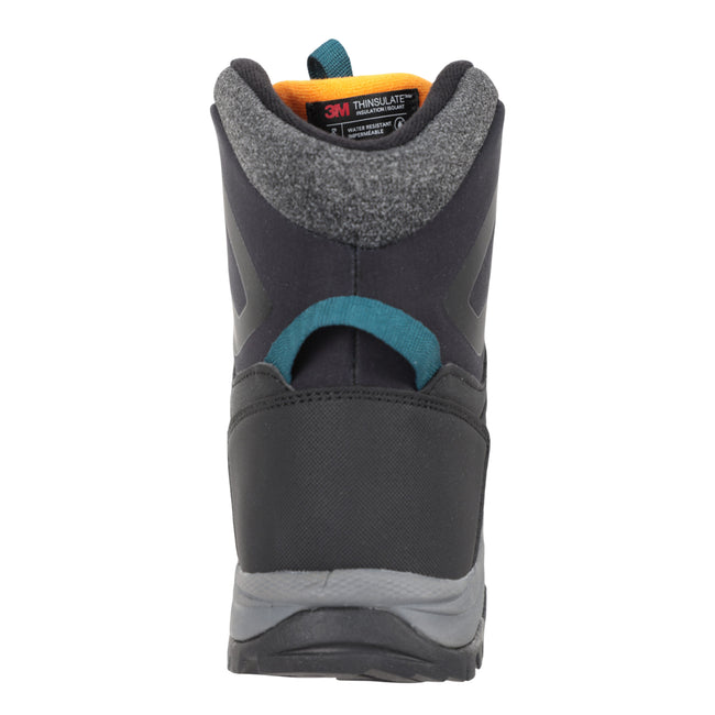 Black - Back - Mountain Warehouse Mens Polar Extreme Softshell Waterproof Boots