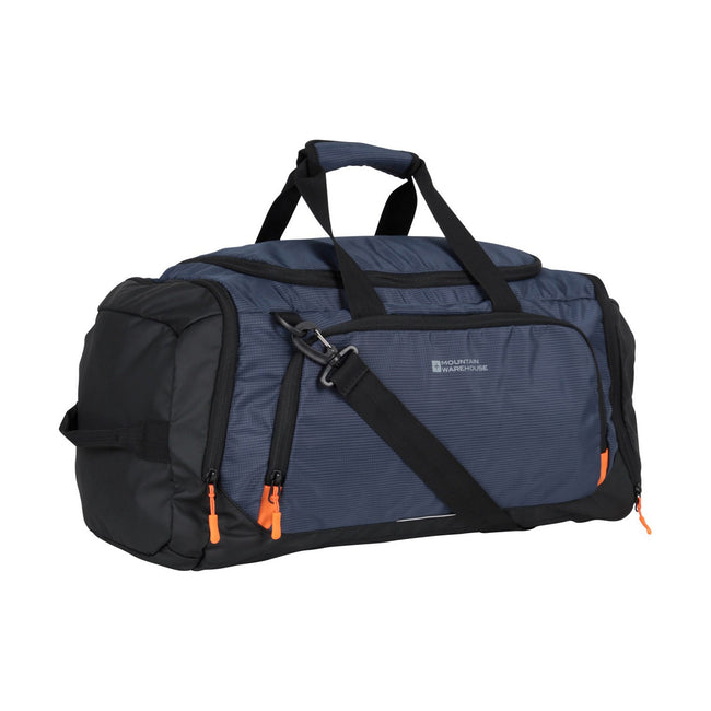 Blue - Side - Mountain Warehouse Logo 40L Duffle Bag