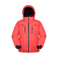 Fiery Coral - Front - Mountain Warehouse Childrens-Kids Slalom Extreme Waterproof Ski Jacket