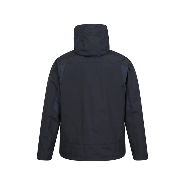 Black - Back - Mountain Warehouse Mens Mist 3 in 1 Waterproof Jacket
