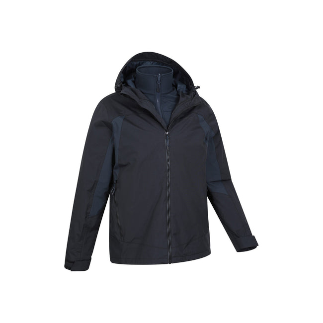 Black - Lifestyle - Mountain Warehouse Mens Mist 3 in 1 Waterproof Jacket