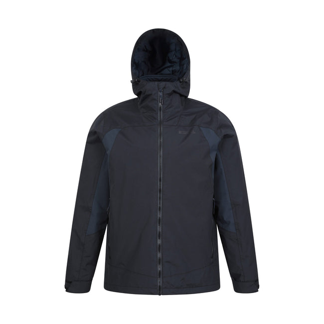 Black - Front - Mountain Warehouse Mens Mist 3 in 1 Waterproof Jacket