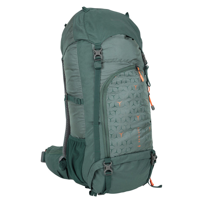 Khaki Green - Side - Mountain Warehouse Montana 40L Hiking Backpack