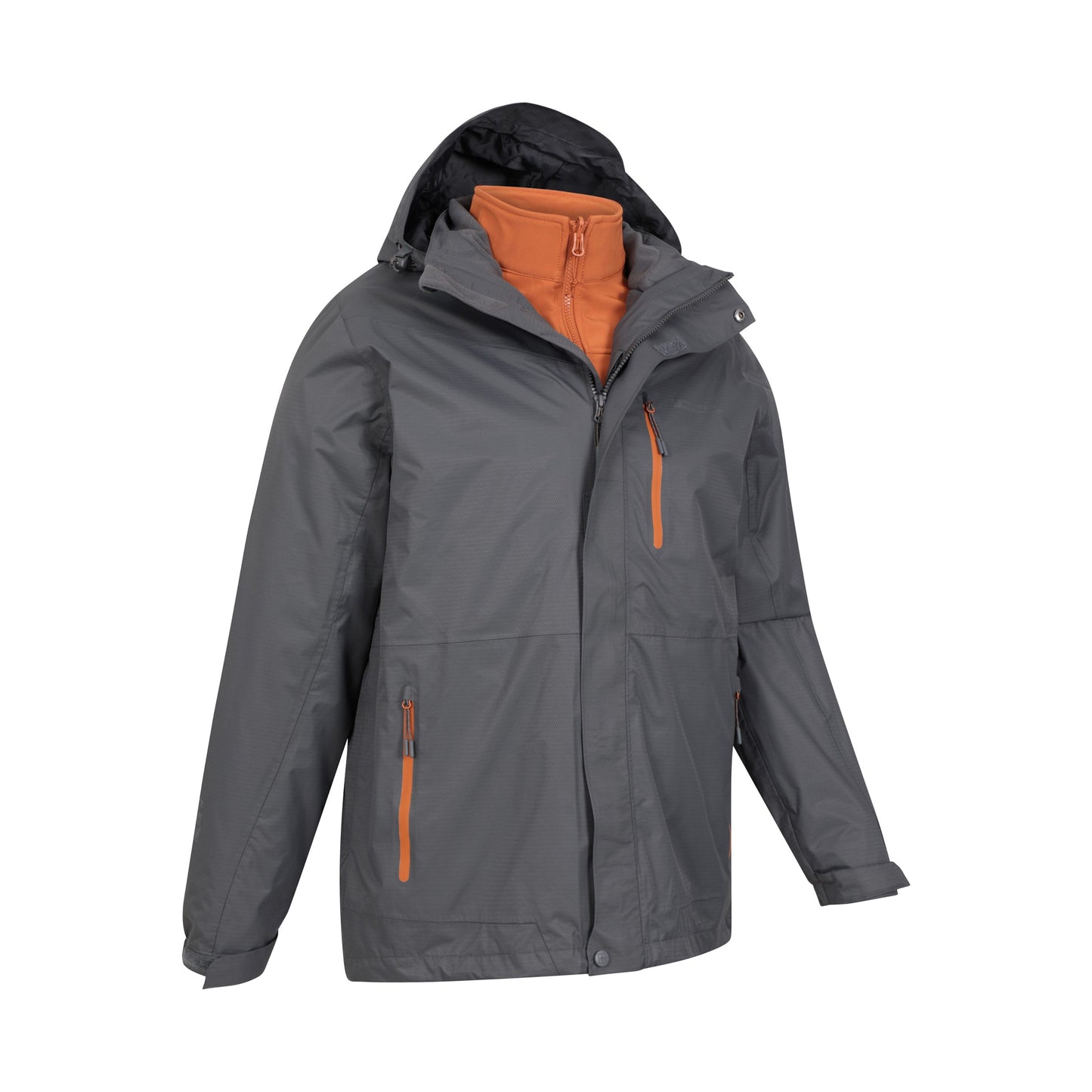 Charcoal - Lifestyle - Mountain Warehouse Mens Bracken Extreme 3 in 1 Waterproof Jacket