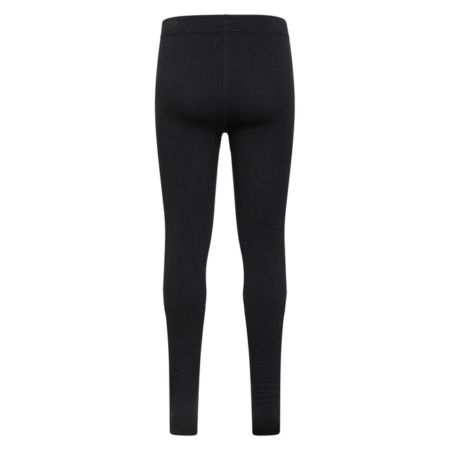 Black - Back - Mountain Warehouse Girls Brushed Isotherm Leggings