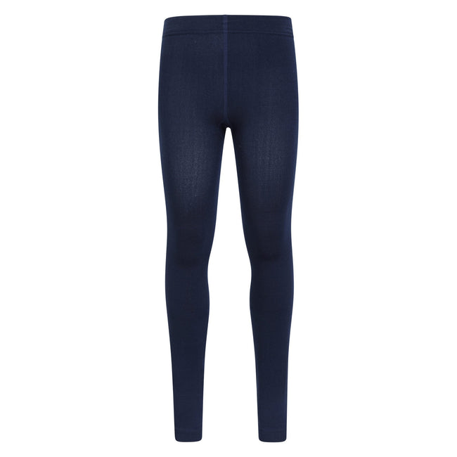 Navy - Front - Mountain Warehouse Girls Brushed Isotherm Leggings