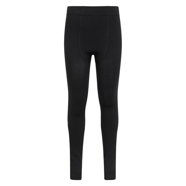 Black - Front - Mountain Warehouse Girls Brushed Isotherm Leggings