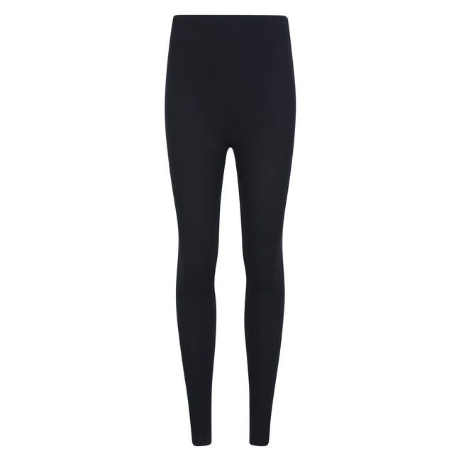 Black - Front - Mountain Warehouse Womens-Ladies Carmel Ribbed Seamless Thermal Bottoms