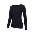 Black - Lifestyle - Mountain Warehouse Womens-Ladies Carmel Ribbed Seamless Thermal Top