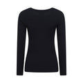 Black - Back - Mountain Warehouse Womens-Ladies Carmel Ribbed Seamless Thermal Top