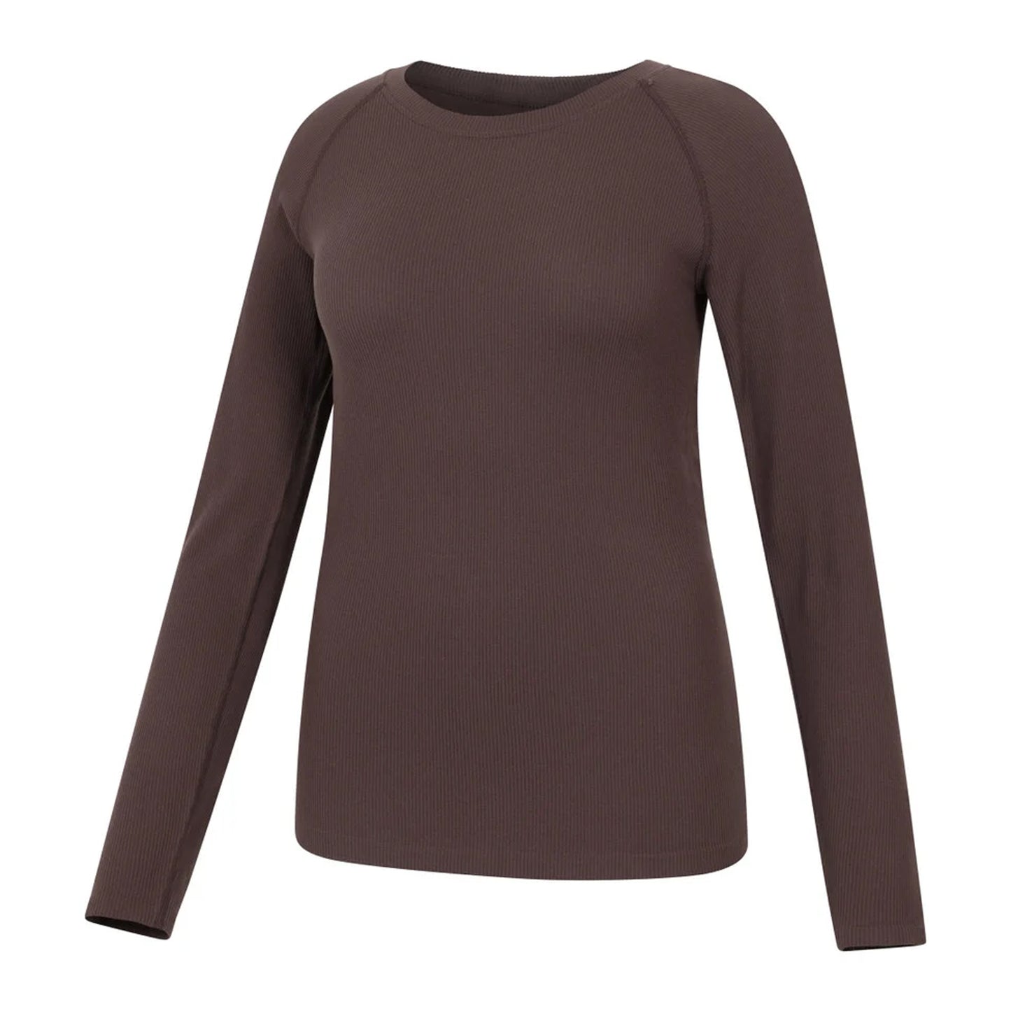 Brown - Lifestyle - Mountain Warehouse Womens-Ladies Carmel Ribbed Seamless Thermal Top