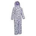 Lilac - Side - Mountain Warehouse Childrens-Kids Cloud Leopard Print Snowsuit