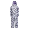 Lilac - Front - Mountain Warehouse Childrens-Kids Cloud Leopard Print Snowsuit