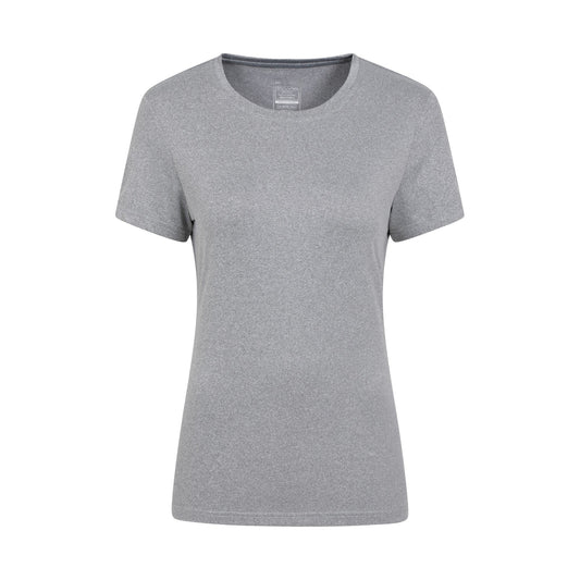Grey - Front - Mountain Warehouse Womens-Ladies Breeze Recycled T-Shirt