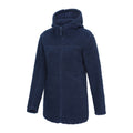 Navy - Side - Mountain Warehouse Womens-Ladies Melrose Longline Fleece Jacket