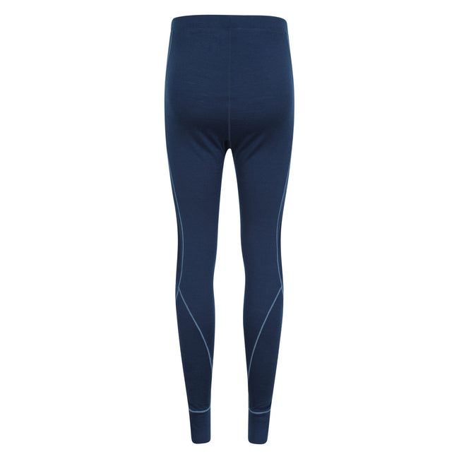 Navy - Back - Mountain Warehouse Womens-Ladies Asgard Merino Wool Thermal Base Layer Leggings