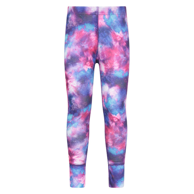 Dark Purple - Lifestyle - Mountain Warehouse Childrens-Kids Talus Galaxy Base Layer Set